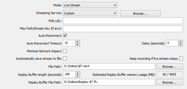 Broadcast Settings