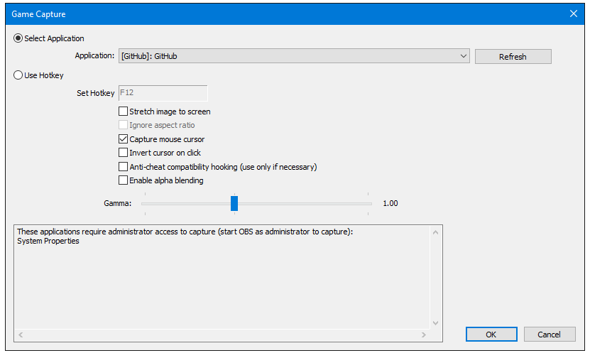 Game Capture Obs Classic Help Files