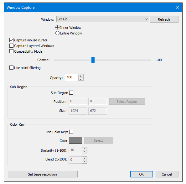 Window Capture - OBS Classic - Help Files